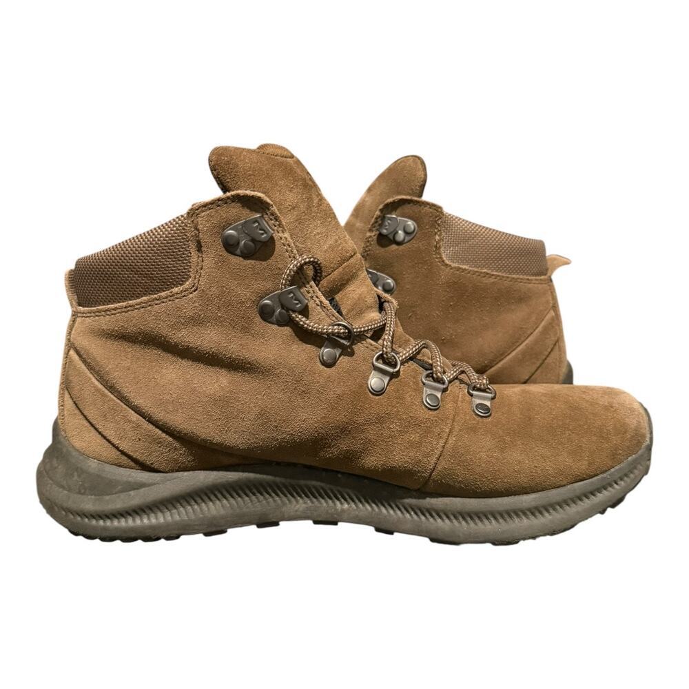 Merrell Ontario Waterproof Dark Earth Brown Leather Hiking Boots Vibram Size 12 - Picture 8 of 9